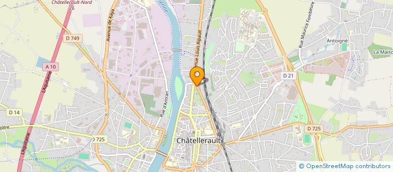 localisation de l'entreprise MONSIEUR VINCENT ROUSSEAU à CHATELLERAULT