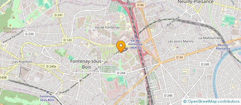 localisation de l'entreprise MONSIEUR VINCENT ROUX à FONTENAY-SOUS-BOIS