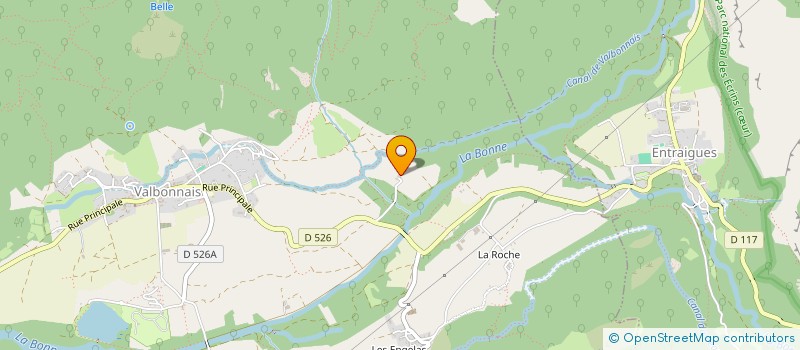 localisation de l'entreprise MONSIEUR VINCENT ROUX  VALBONNAIS