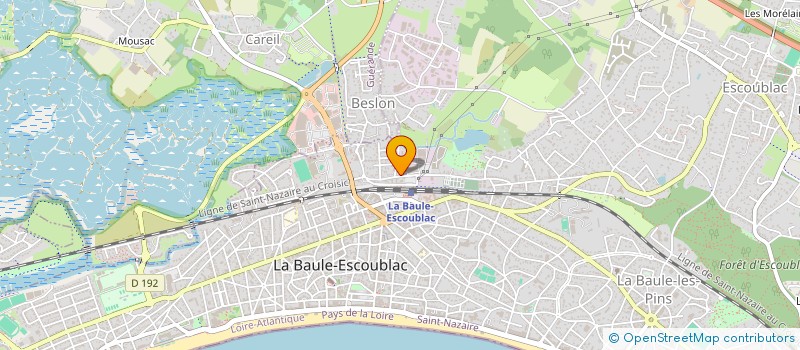 localisation de l'entreprise MONSIEUR VINCENT ROUXEL à LA BAULE-ESCOUBLAC