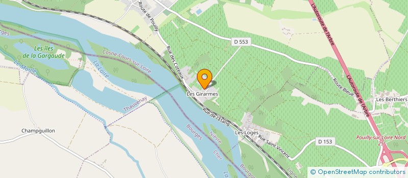 localisation de l'entreprise MONSIEUR VINCENT ROUYER  TRACY-SUR-LOIRE