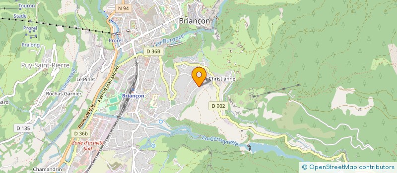 localisation de l'entreprise MONSIEUR VINCENT ROZAN  BRIANCON