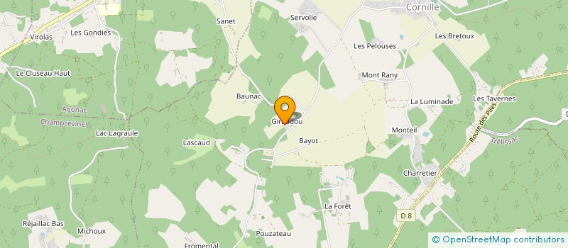 localisation de l'entreprise MONSIEUR VINCENT RUAUD à CORNILLE