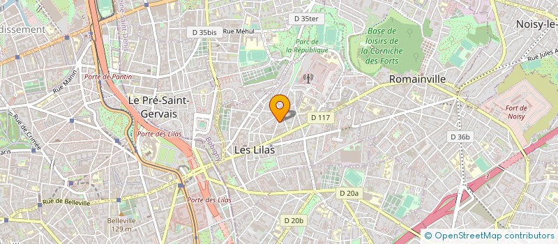 localisation de l'entreprise MONSIEUR VINCENT RUELLE à LES LILAS