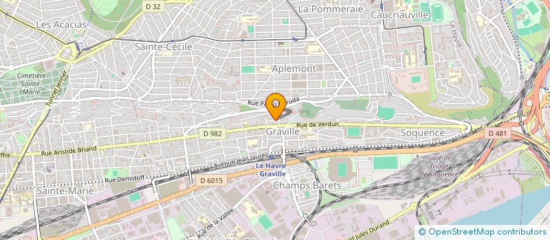 localisation de l'entreprise MONSIEUR VINCENT RUFF à LE HAVRE