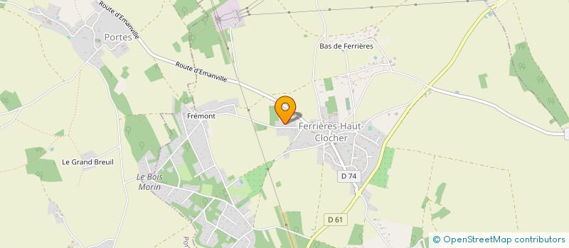 localisation de l'entreprise MONSIEUR VINCENT SAM EKENGA  FERRIERES-HAUT-CLOCHER