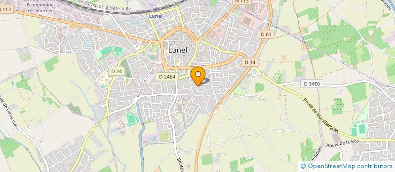 localisation de l'entreprise MONSIEUR VINCENT SAMUEL HUGO VERDOIRE à LUNEL