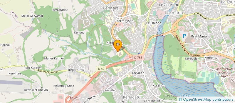 localisation de l'entreprise MONSIEUR VINCENT SAULEAU à QUIMPER