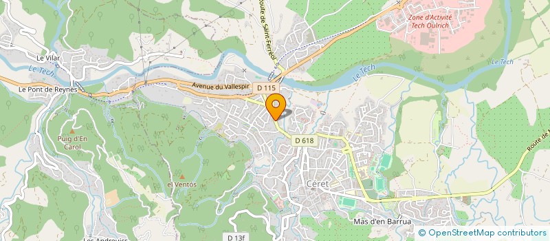 localisation de l'entreprise MONSIEUR VINCENT SAUTEREAU  CERET