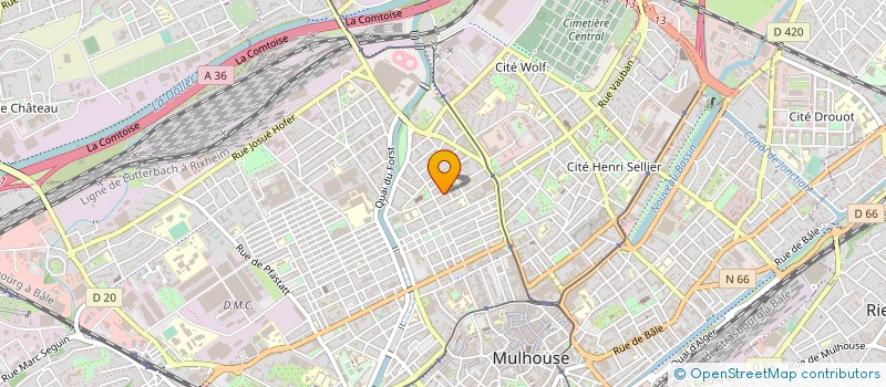 localisation de l'entreprise MONSIEUR VINCENT SCHERRER  MULHOUSE