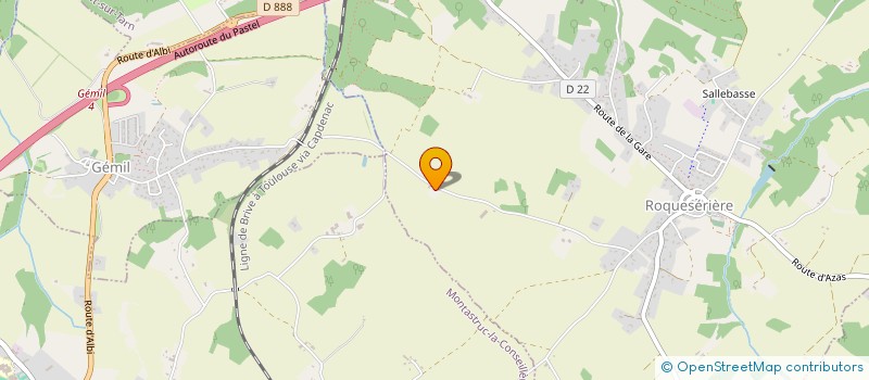 localisation de l'entreprise MONSIEUR VINCENT SEGURET  ROQUESERIERE