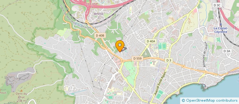 localisation de l'entreprise MONSIEUR VINCENT SEMAIRE à LA CIOTAT