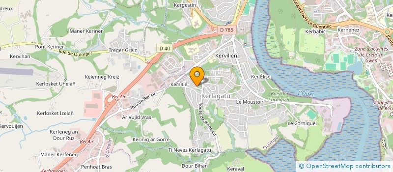 localisation de l'entreprise MONSIEUR VINCENT SERAZIN à QUIMPER
