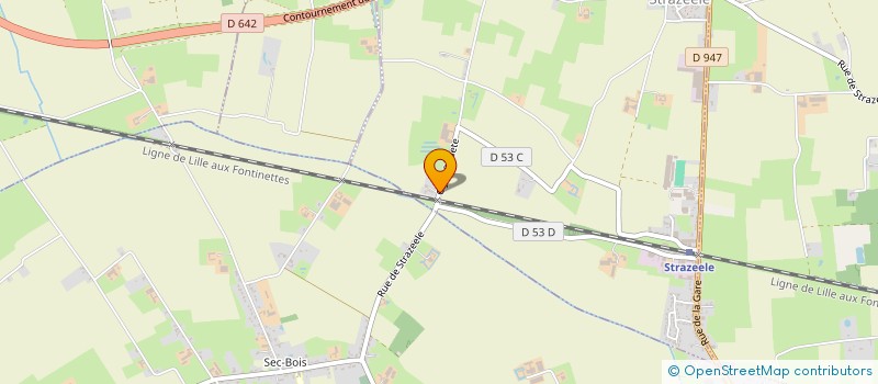 localisation de l'entreprise MONSIEUR VINCENT SERGHERAERT  STRAZEELE