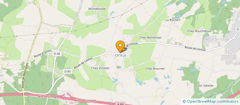 localisation de l'entreprise MONSIEUR VINCENT SERVEILLE  ORLEAT