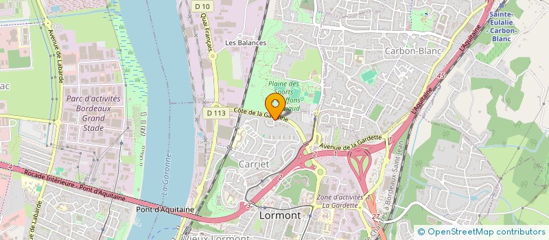 localisation de l'entreprise MONSIEUR VINCENT SEUBE  LORMONT