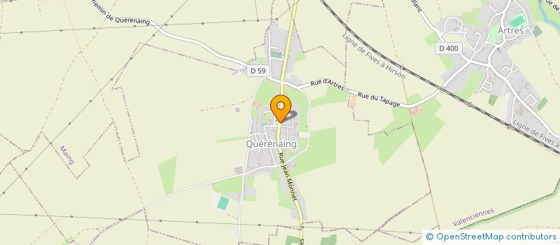 localisation de l'entreprise MONSIEUR VINCENT SILACZUK  QUERENAING