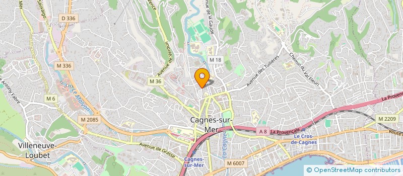 localisation de l'entreprise MONSIEUR VINCENT SMET à CAGNES SUR MER