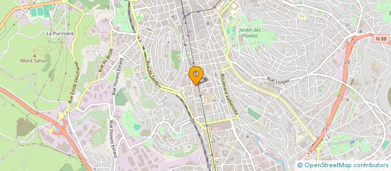 localisation de l'entreprise MONSIEUR VINCENT SOULIER  SAINT-ETIENNE