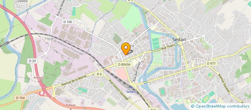 localisation de l'entreprise MONSIEUR VINCENT SPILMONT à SEDAN