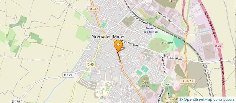localisation de l'entreprise MONSIEUR VINCENT STEVENIN à NŒUX-LES-MINES