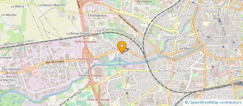 localisation de l'entreprise MONSIEUR VINCENT SUBRECHICOT  RENNES