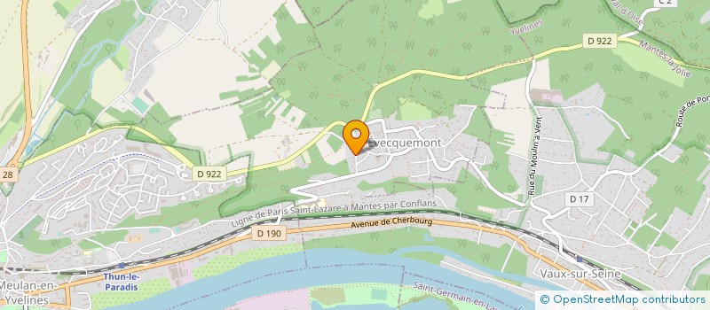 localisation de l'entreprise MONSIEUR VINCENT TAILLANDIER  EVECQUEMONT