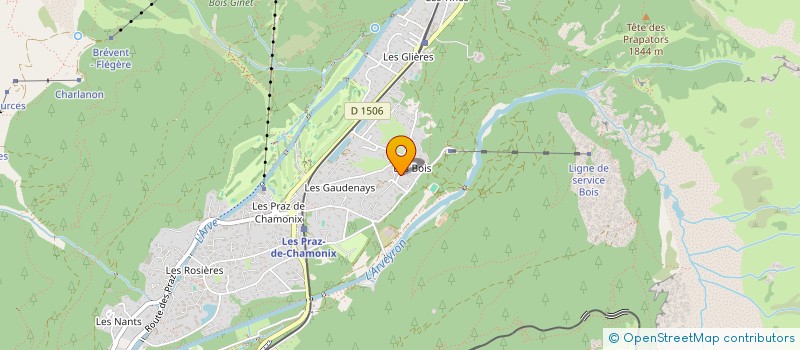 localisation de l'entreprise MONSIEUR VINCENT TAIRRAZ  CHAMONIX-MONT-BLANC