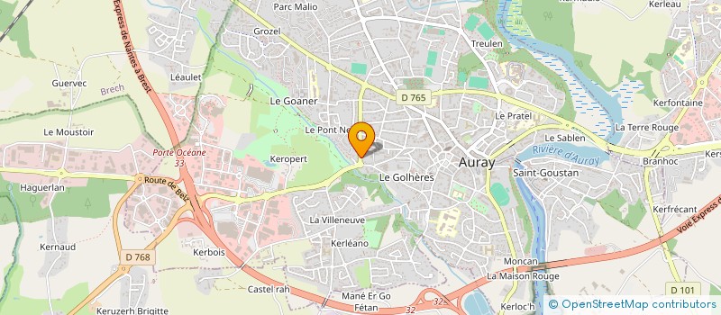 localisation de l'entreprise MONSIEUR VINCENT TAULEIGNE à AURAY
