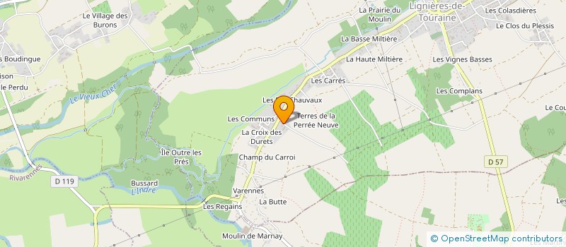 localisation de l'entreprise MONSIEUR VINCENT TESSIER à LIGNIERES-DE-TOURAINE