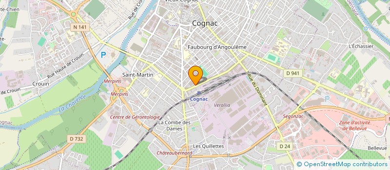 localisation de l'entreprise MONSIEUR VINCENT TESSIER à COGNAC