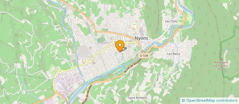 localisation de l'entreprise MONSIEUR VINCENT TESTE  NYONS