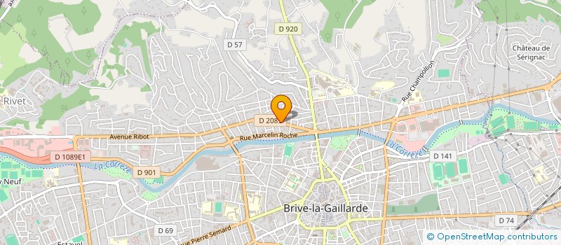 localisation de l'entreprise MONSIEUR VINCENT TEULIERE à BRIVE-LA-GAILLARDE