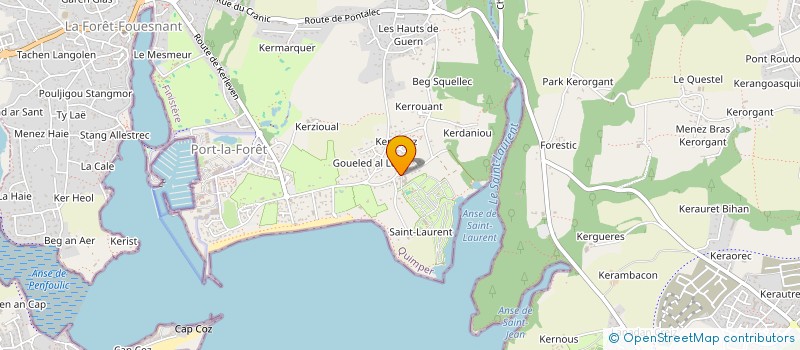 localisation de l'entreprise MONSIEUR VINCENT TEURNIER  LA FORET-FOUESNANT