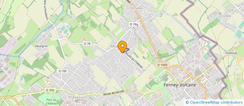 localisation de l'entreprise MONSIEUR VINCENT THEVENON à PREVESSIN-MOENS