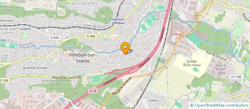 localisation de l'entreprise MONSIEUR VINCENT THIERRY à VILLEBON-SUR-YVETTE