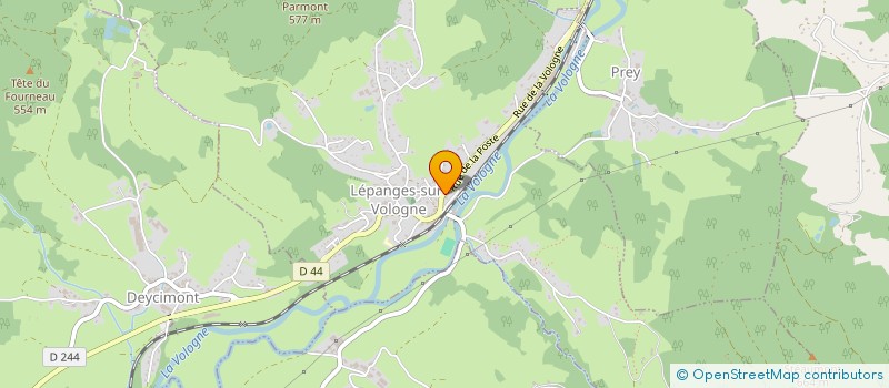 localisation de l'entreprise MONSIEUR VINCENT THOMAS  LEPANGES-SUR-VOLOGNE