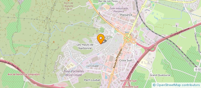 localisation de l'entreprise MONSIEUR VINCENT THOMAS à NARBONNE
