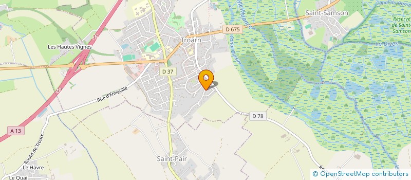 localisation de l'entreprise MONSIEUR VINCENT THOMAS  TROARN