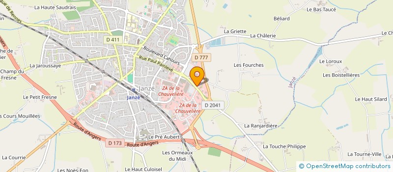 localisation de l'entreprise MONSIEUR VINCENT THORETON  JANZE