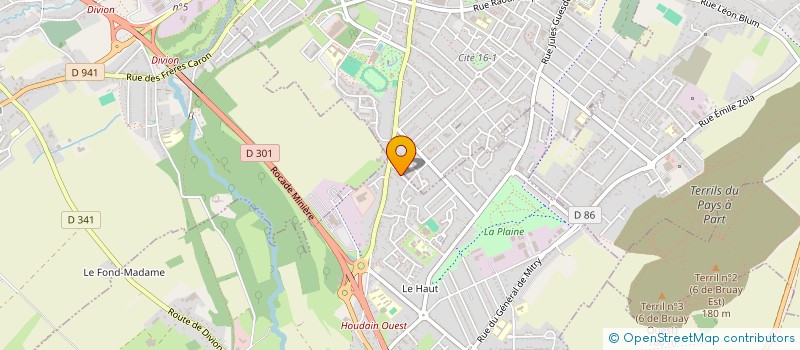 localisation de l'entreprise MONSIEUR VINCENT THUILLIER  HOUDAIN