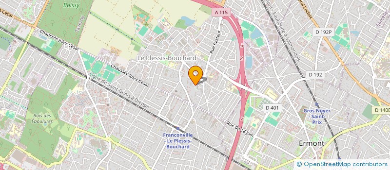 localisation de l'entreprise MONSIEUR VINCENT TIEMOKO  LE PLESSIS-BOUCHARD