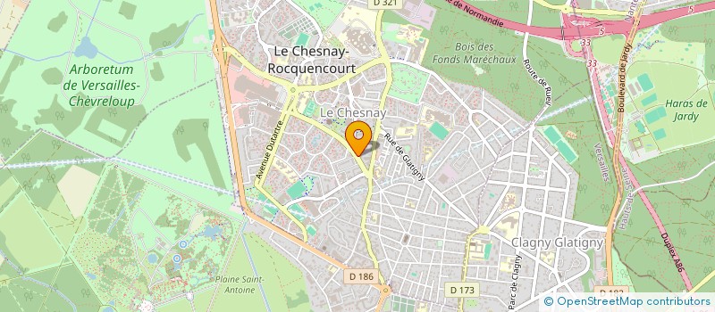 localisation de l'entreprise MONSIEUR VINCENT TONNEAU  LE CHESNAY-ROCQUENCOURT