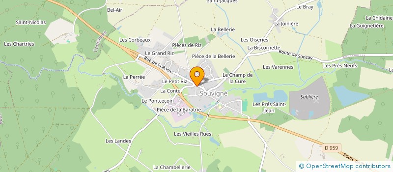 localisation de l'entreprise MONSIEUR VINCENT TOULLEC à SOUVIGNE