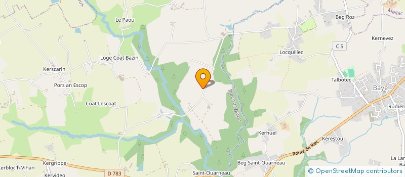 localisation de l'entreprise MONSIEUR VINCENT TOULOTTE  RIEC-SUR-BELON