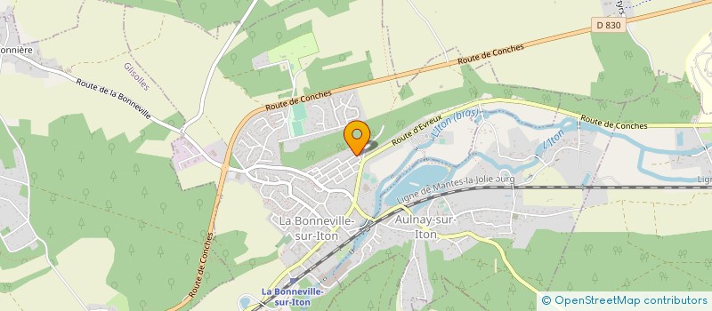 localisation de l'entreprise MONSIEUR VINCENT TOURET  LA BONNEVILLE-SUR-ITON