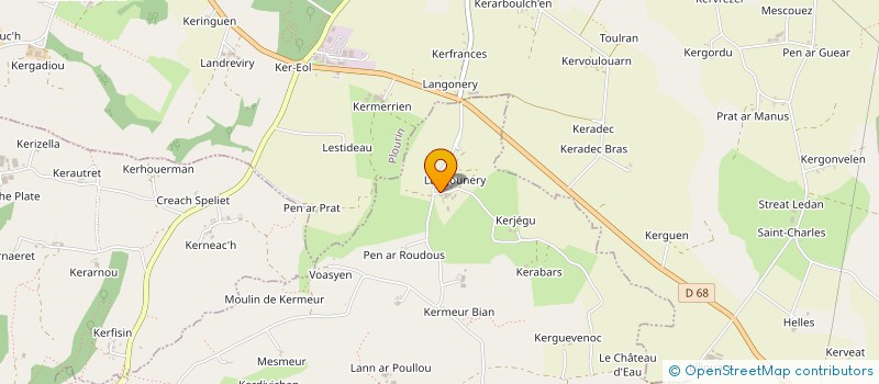 localisation de l'entreprise MONSIEUR VINCENT TREGUER  BRELES