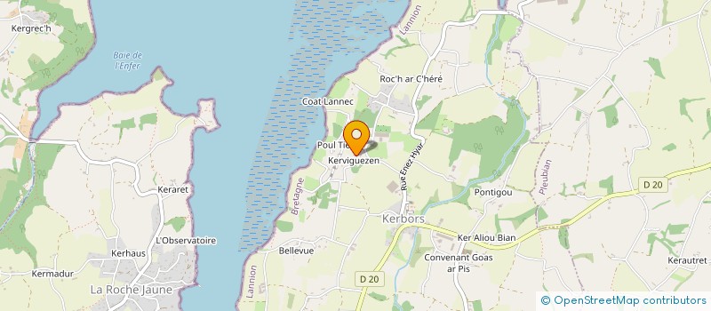 localisation de l'entreprise MONSIEUR VINCENT TREHIOU  KERBORS