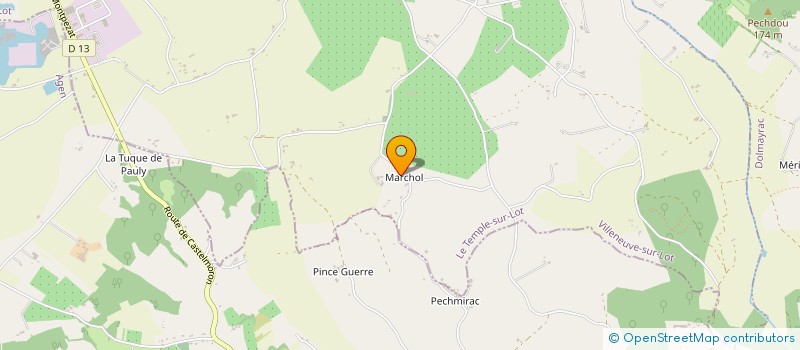 localisation de l'entreprise MONSIEUR VINCENT TREULIER  DOLMAYRAC