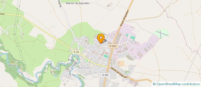 localisation de l'entreprise MONSIEUR VINCENT TRIADOU  BOZOULS